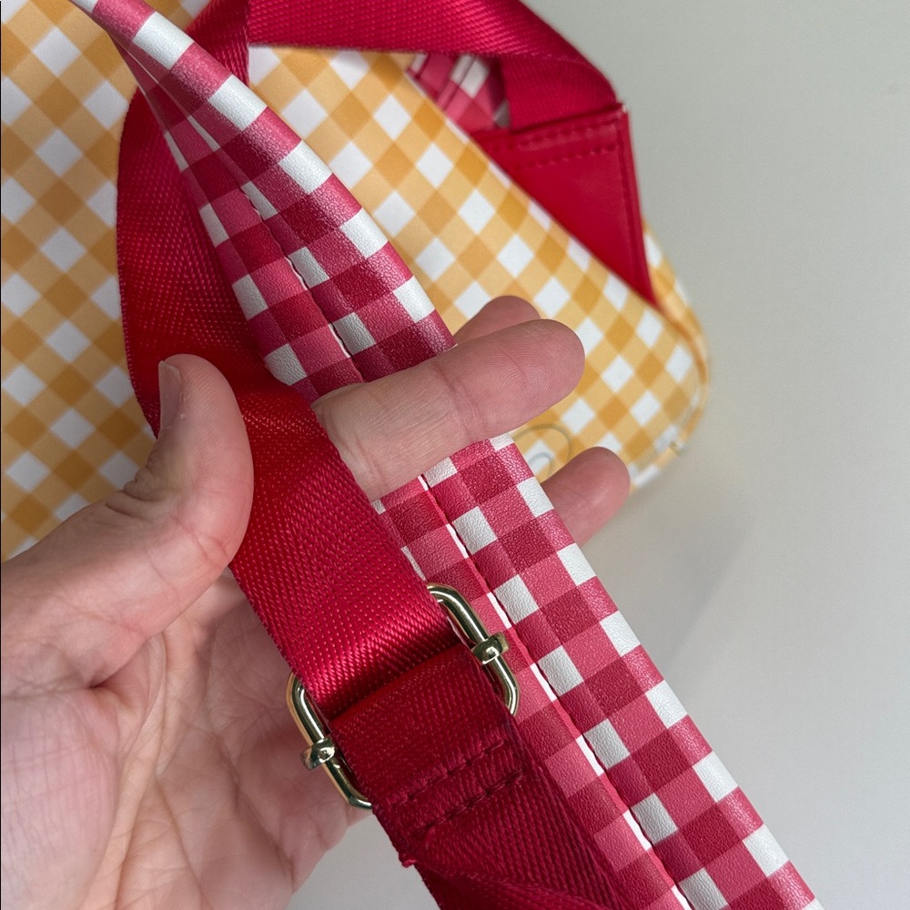 Loungefly Winnie the Pooh Gingham SET backpack AND wallet honey bees purse - Picture 9 of 14